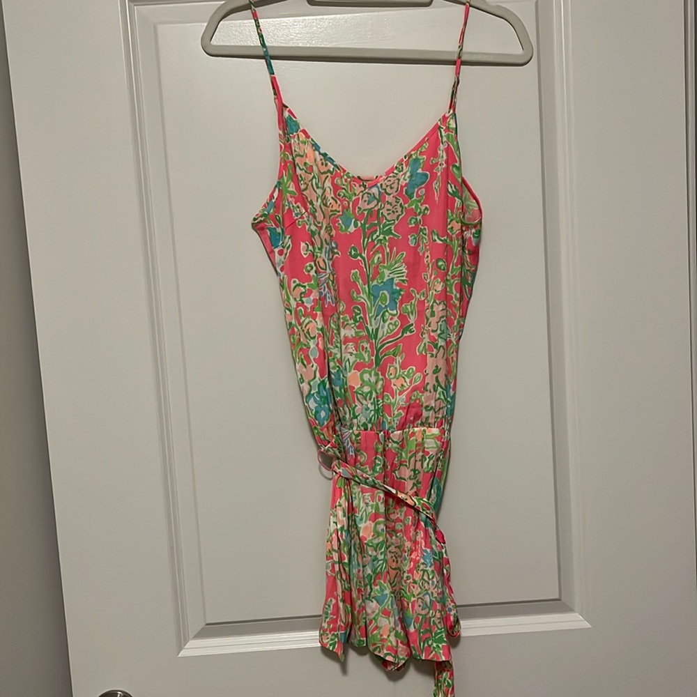 Lilly Pulitzer Deanna Tank Top Romper in Southern Charm - Size L